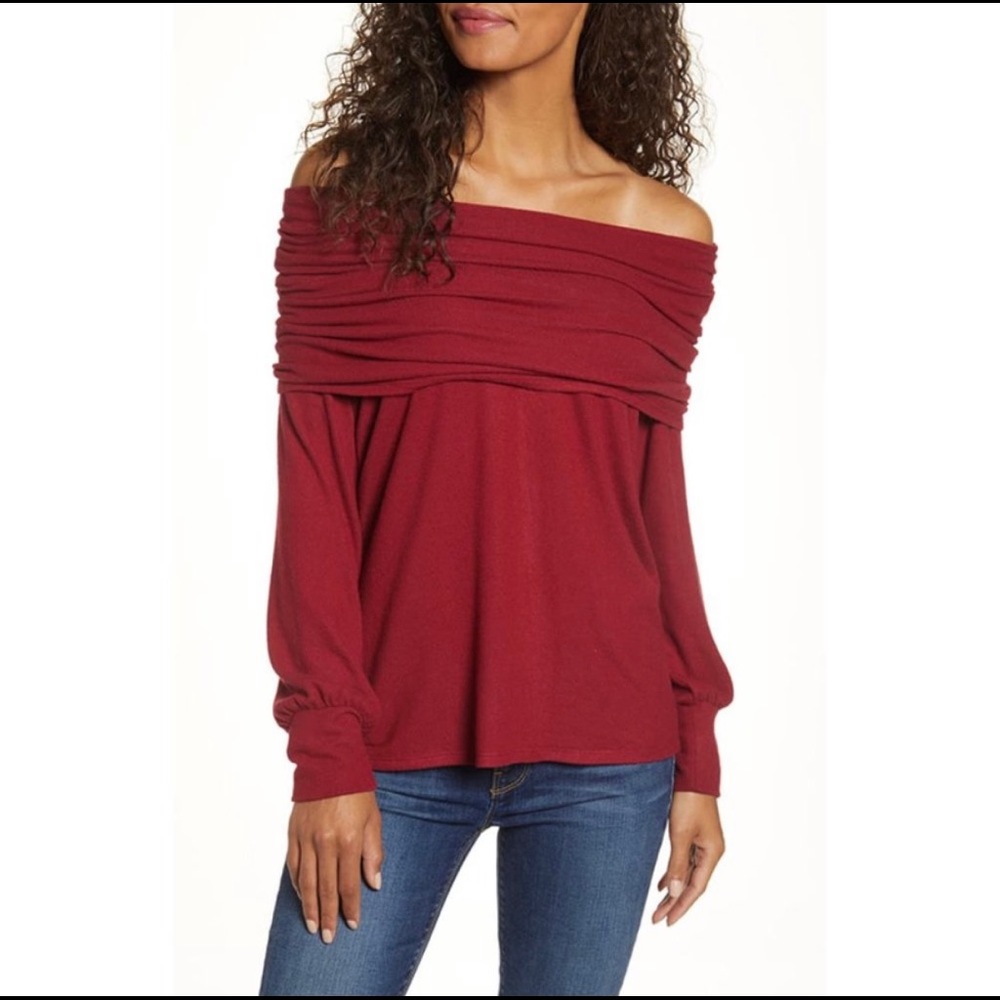 New Gibson cozy pullover convertible sweater